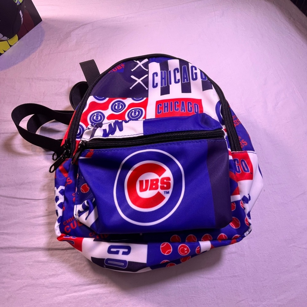 MLB Chicago Cubs Mini Backpack Unisex O Blue NEW All Over Print
